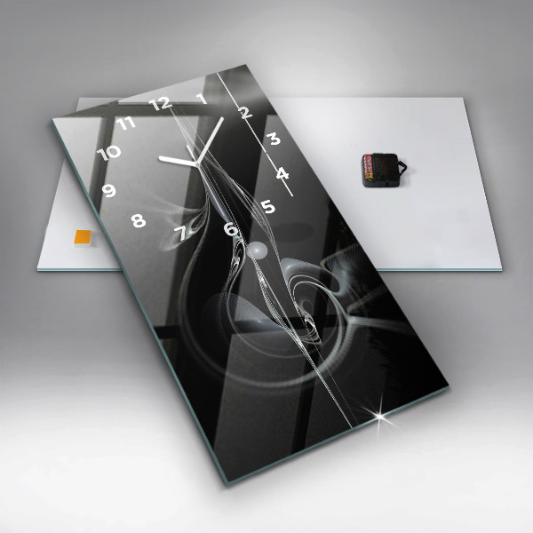 Vertikale Uhr mit motiv Abstrakter Rauch