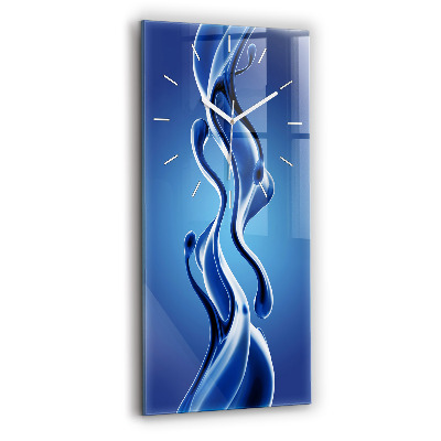 Vertikale Uhr mit motiv Flüssiges Abstraktes