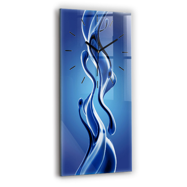 Vertikale Uhr mit motiv Flüssiges Abstraktes