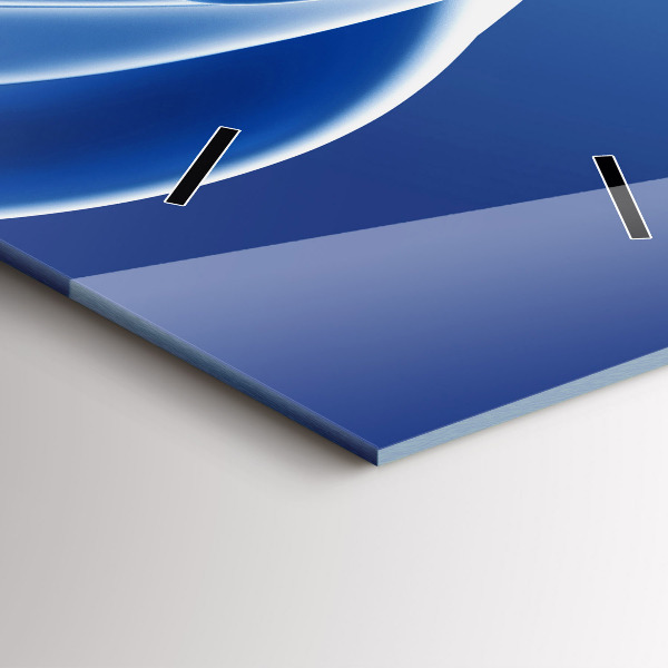 Vertikale Uhr mit motiv Flüssiges Abstraktes