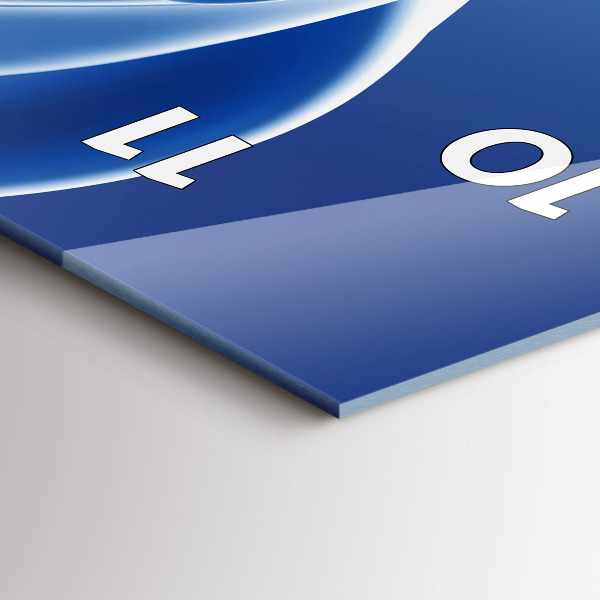 Vertikale Uhr mit motiv Flüssiges Abstraktes