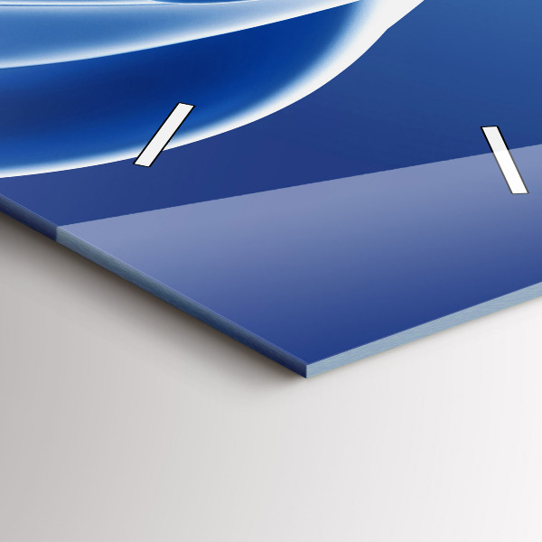 Vertikale Uhr mit motiv Flüssiges Abstraktes