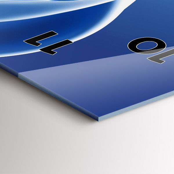 Vertikale Uhr mit motiv Flüssiges Abstraktes