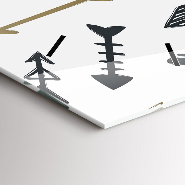 Vertikale Uhr mit motiv Geometrisches Hipster-Muster