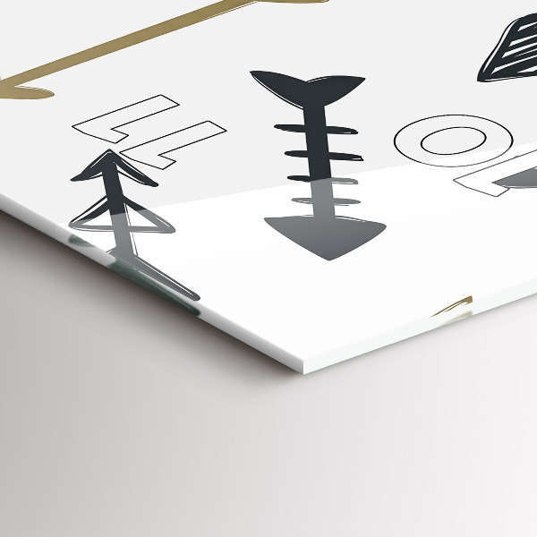 Vertikale Uhr mit motiv Geometrisches Hipster-Muster