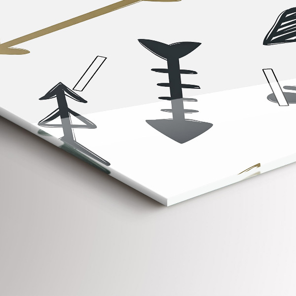 Vertikale Uhr mit motiv Geometrisches Hipster-Muster