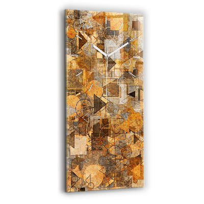 Vertikale Uhr mit motiv Geometrische Formen