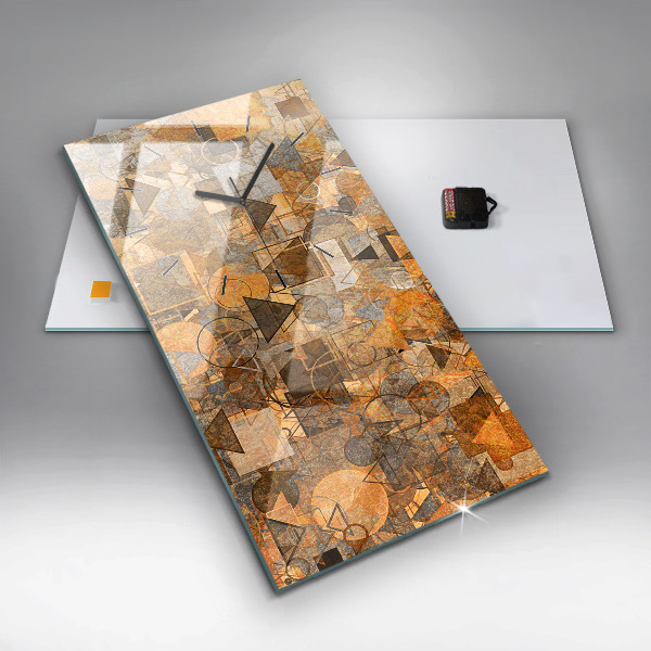 Vertikale Uhr mit motiv Geometrische Formen