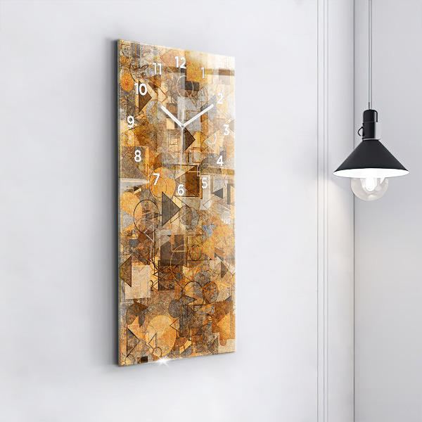 Vertikale Uhr mit motiv Geometrische Formen