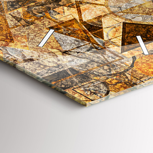 Vertikale Uhr mit motiv Geometrische Formen