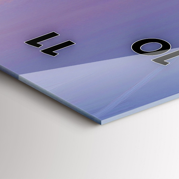 Vertikale Uhr mit motiv Meereslandschaft