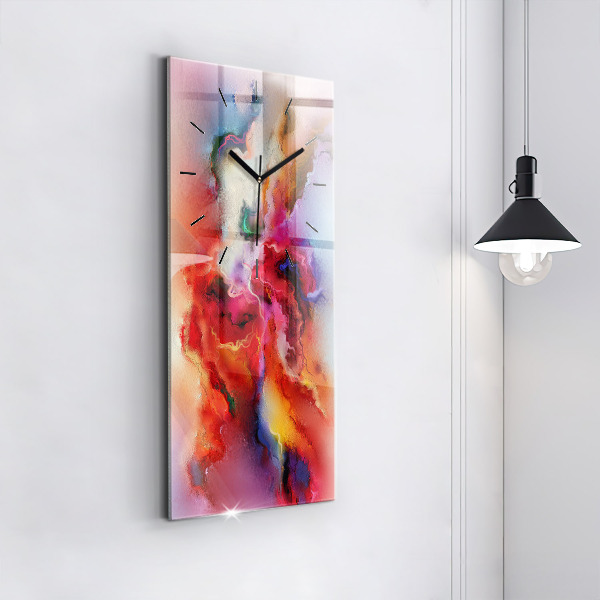 Vertikale Uhr Verschüttete Farbe