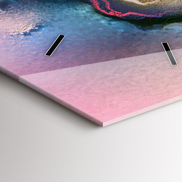 Vertikale Uhr Verschüttete Farbe