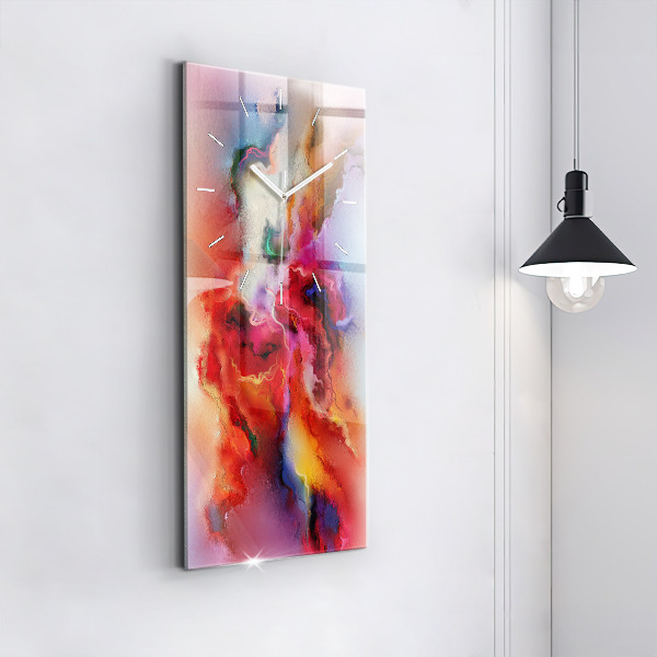 Vertikale Uhr Verschüttete Farbe