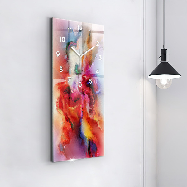 Vertikale Uhr Verschüttete Farbe