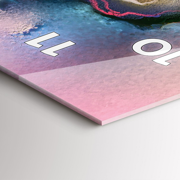 Vertikale Uhr Verschüttete Farbe