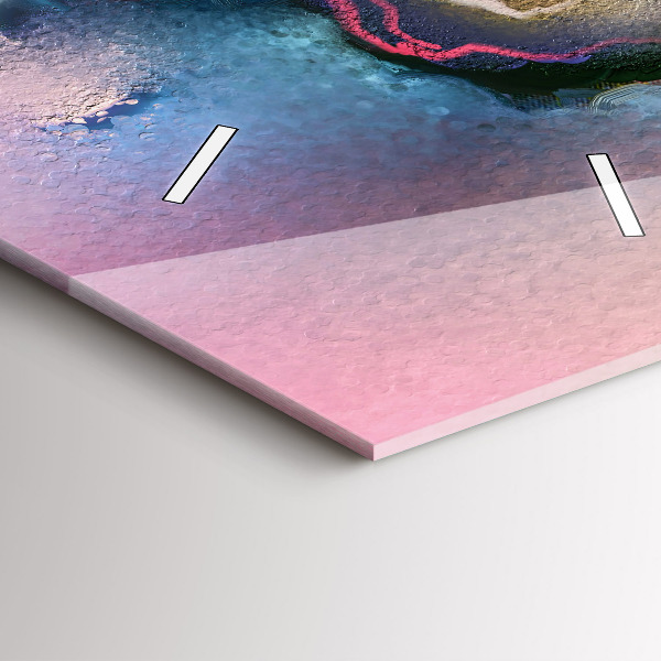 Vertikale Uhr Verschüttete Farbe