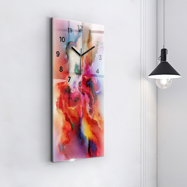 Vertikale Uhr Verschüttete Farbe