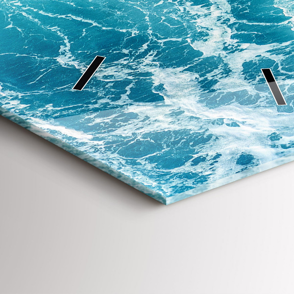 Vertikale Uhr mit motiv Meereswellen