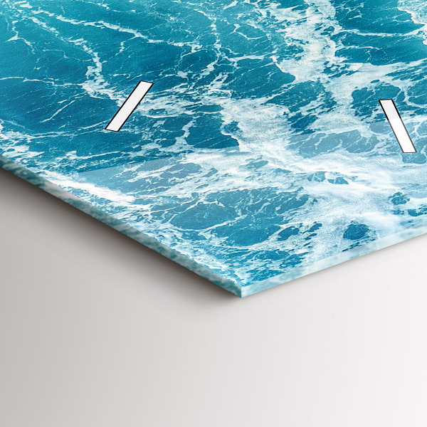 Vertikale Uhr mit motiv Meereswellen