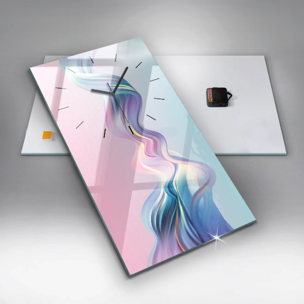 Vertikale Uhr Pastell Abstraktion von Wellen