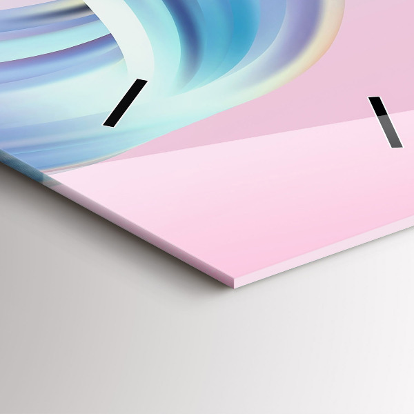 Vertikale Uhr Pastell Abstraktion von Wellen