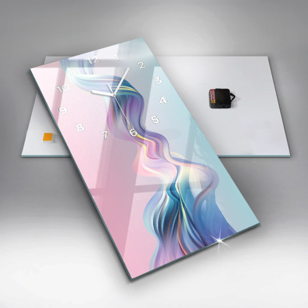 Vertikale Uhr Pastell Abstraktion von Wellen