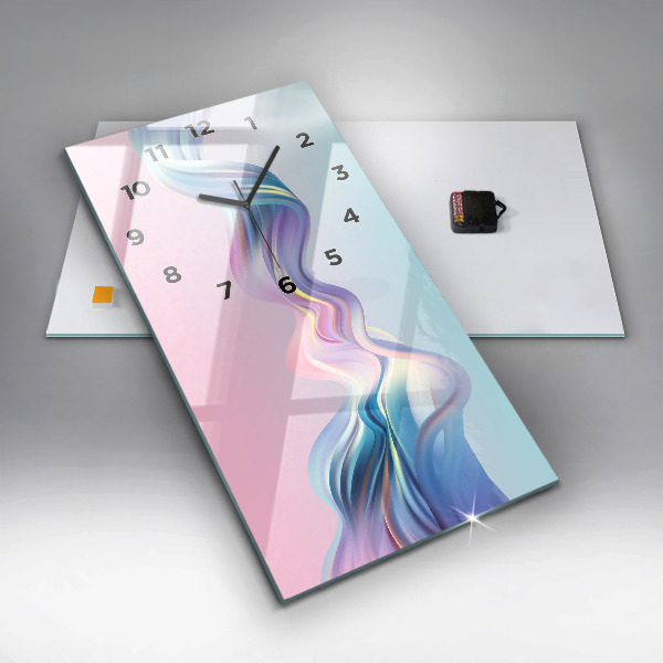 Vertikale Uhr Pastell Abstraktion von Wellen