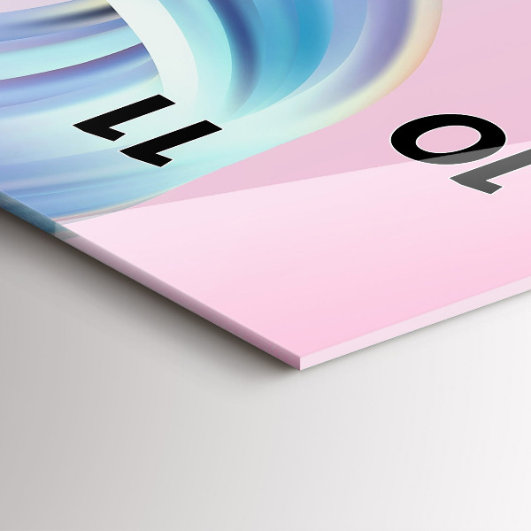 Vertikale Uhr Pastell Abstraktion von Wellen