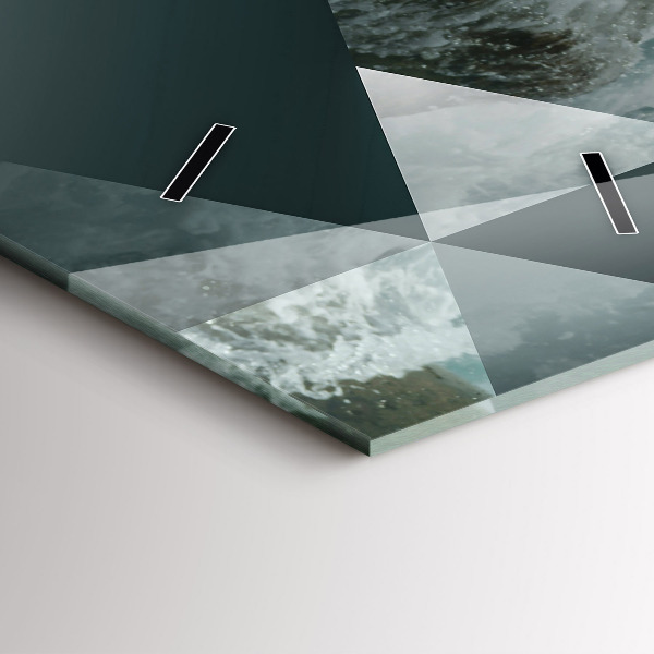 Vertikale Uhr Abstrakte Meereswellen