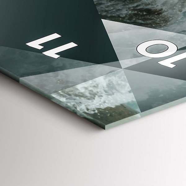 Vertikale Uhr Abstrakte Meereswellen