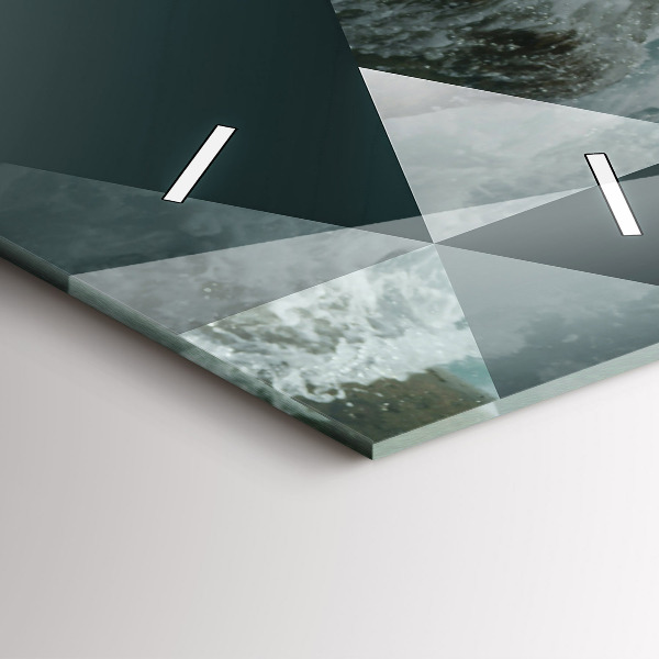 Vertikale Uhr Abstrakte Meereswellen