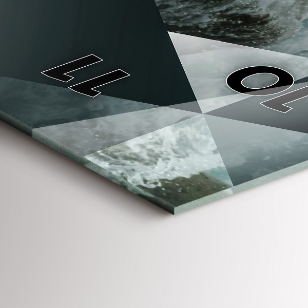 Vertikale Uhr Abstrakte Meereswellen