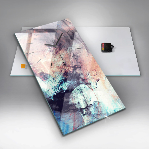 Vertikale Uhr mit motiv Abstraktes Bild