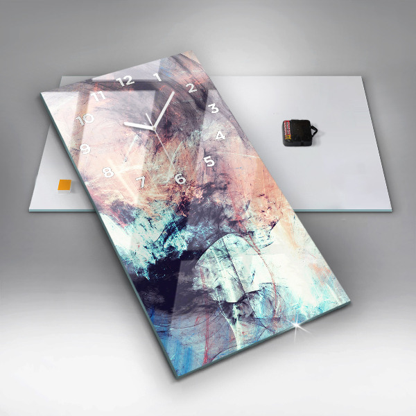 Vertikale Uhr mit motiv Abstraktes Bild