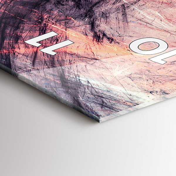 Vertikale Uhr mit motiv Abstraktes Bild