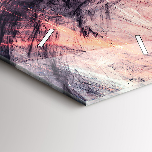 Vertikale Uhr mit motiv Abstraktes Bild