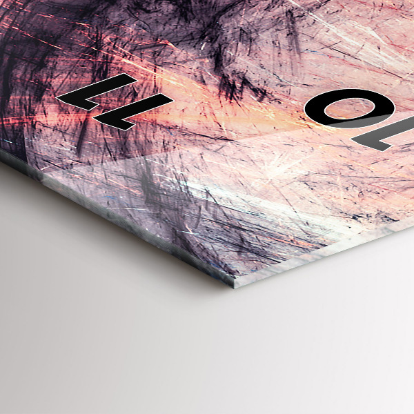 Vertikale Uhr mit motiv Abstraktes Bild