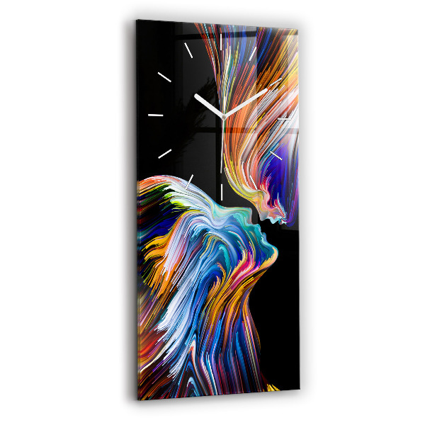 Vertikale Uhr mit motiv Emotionale Kunst