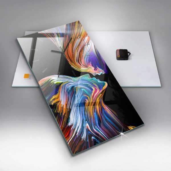 Vertikale Uhr mit motiv Emotionale Kunst