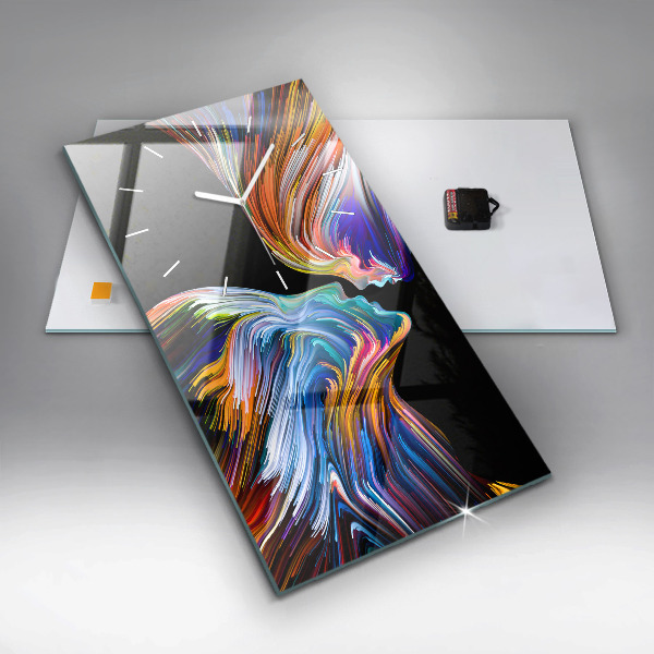 Vertikale Uhr mit motiv Emotionale Kunst