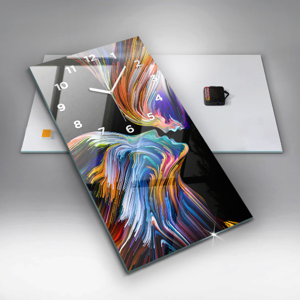 Vertikale Uhr mit motiv Emotionale Kunst