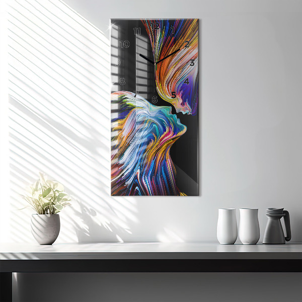 Vertikale Uhr mit motiv Emotionale Kunst