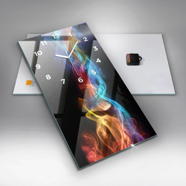 Vertikale Uhr Abstrakte farbige Linien