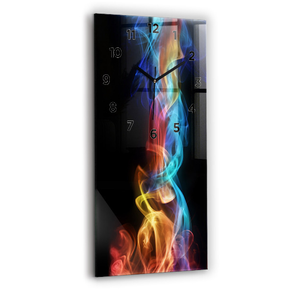 Vertikale Uhr Abstrakte farbige Linien