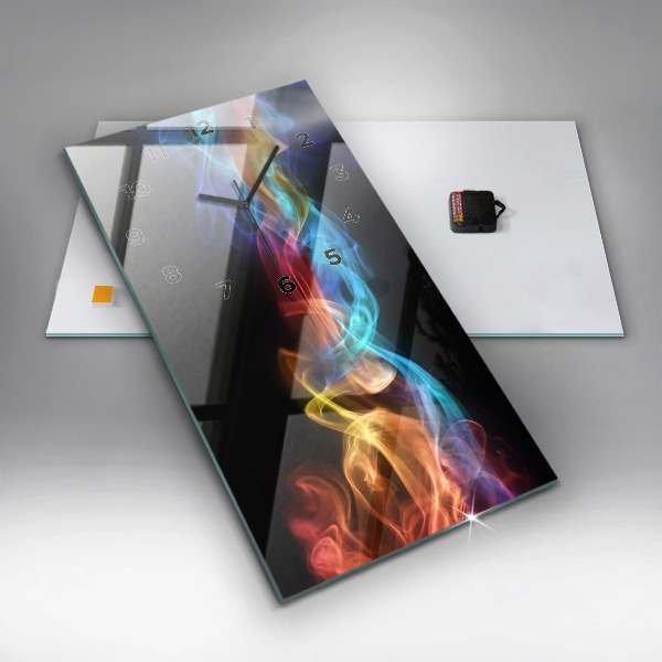 Vertikale Uhr Abstrakte farbige Linien