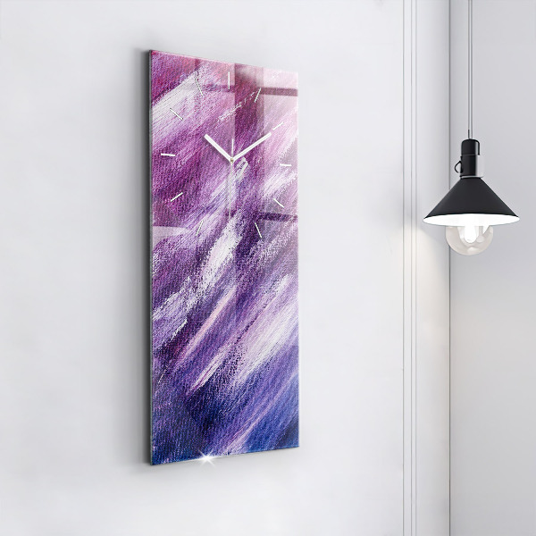 Vertikale Uhr mit motiv Acrylfarbe Textur