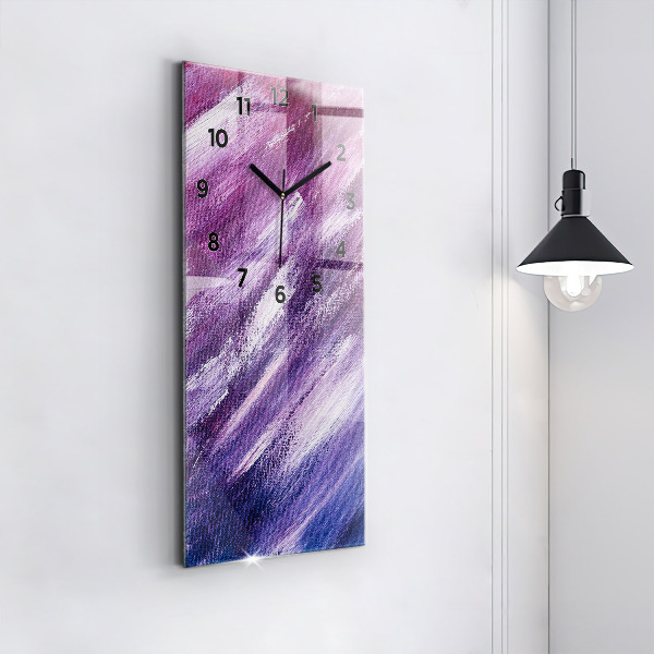 Vertikale Uhr mit motiv Acrylfarbe Textur