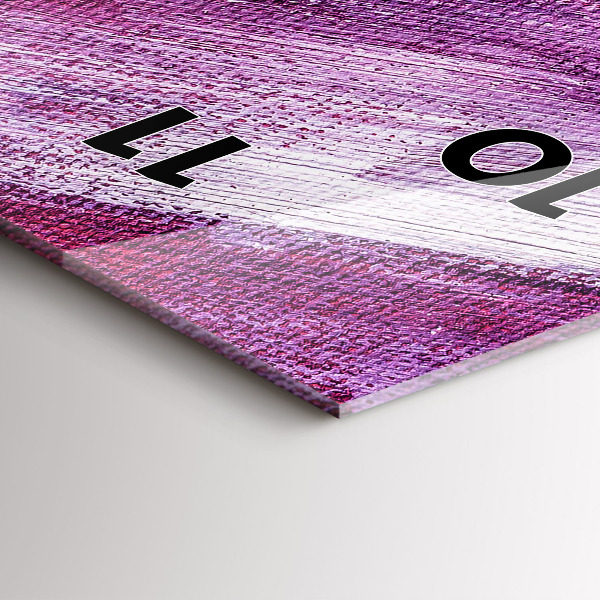 Vertikale Uhr mit motiv Acrylfarbe Textur