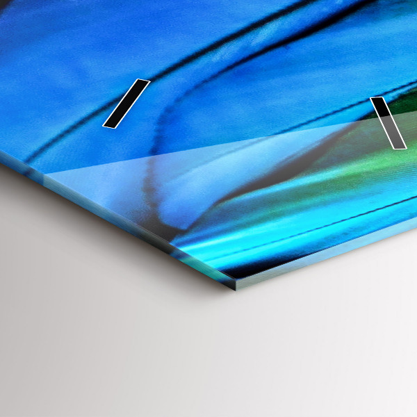 Vertikale Uhr mit motiv Bunte Vogelschwingen